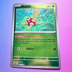 shuckle [reverse holo] - 011/132 (uncommon) — pokemon: mega evolutions